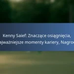 Kenny Saief: Lata formacyjne, Kariera młodzieżowa, Zainteresowania osobiste